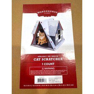 RARE NWT Holiday Ski Shack Cat Scratcher